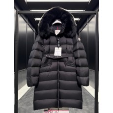 몽클레르 Boedic 여성 폭스퍼 롱 구스다운 패딩